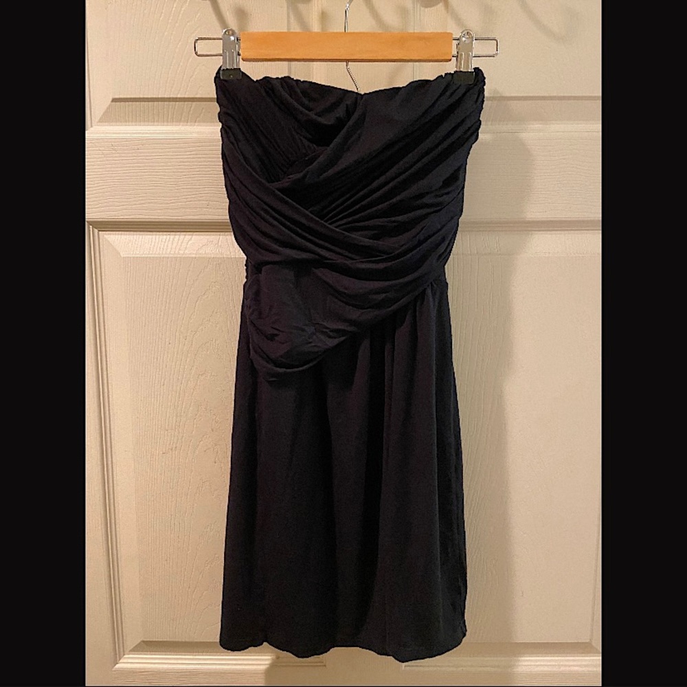 Black express strapless dress
